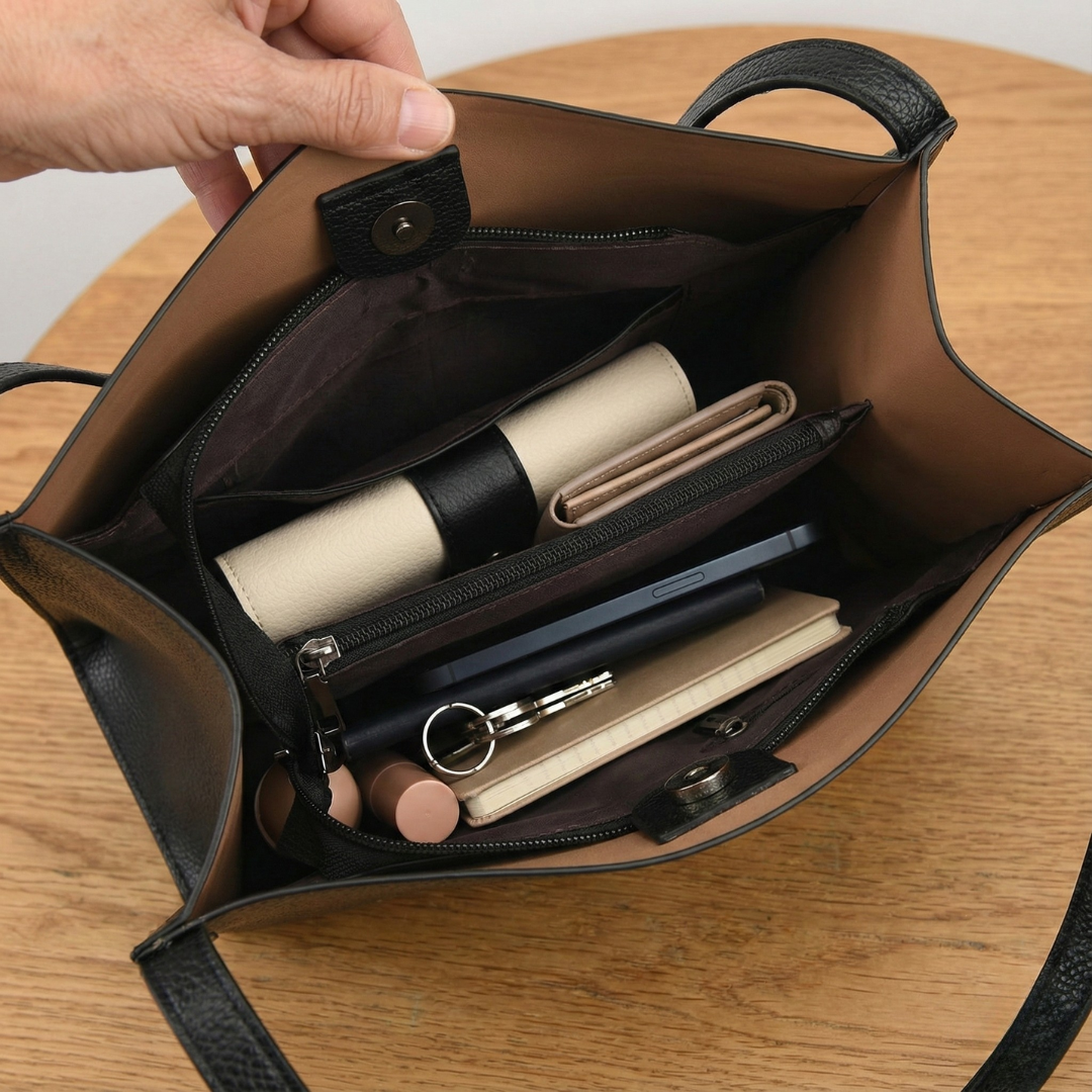 Elena™ | Élégant sac à bandoulière en cuir