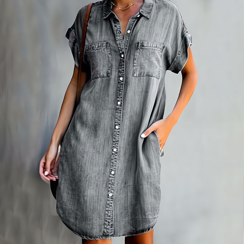 Suzanne | Robe chemise à boutons