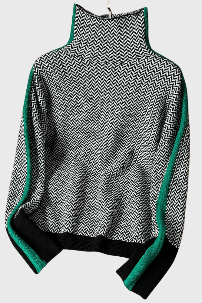 Martine™ Pull à col montant