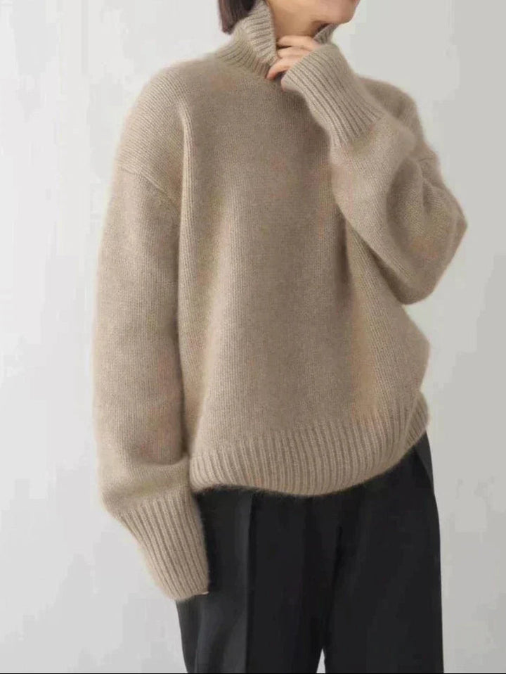 Amaya | Pull Col Roulé en Cachemire Luxueux