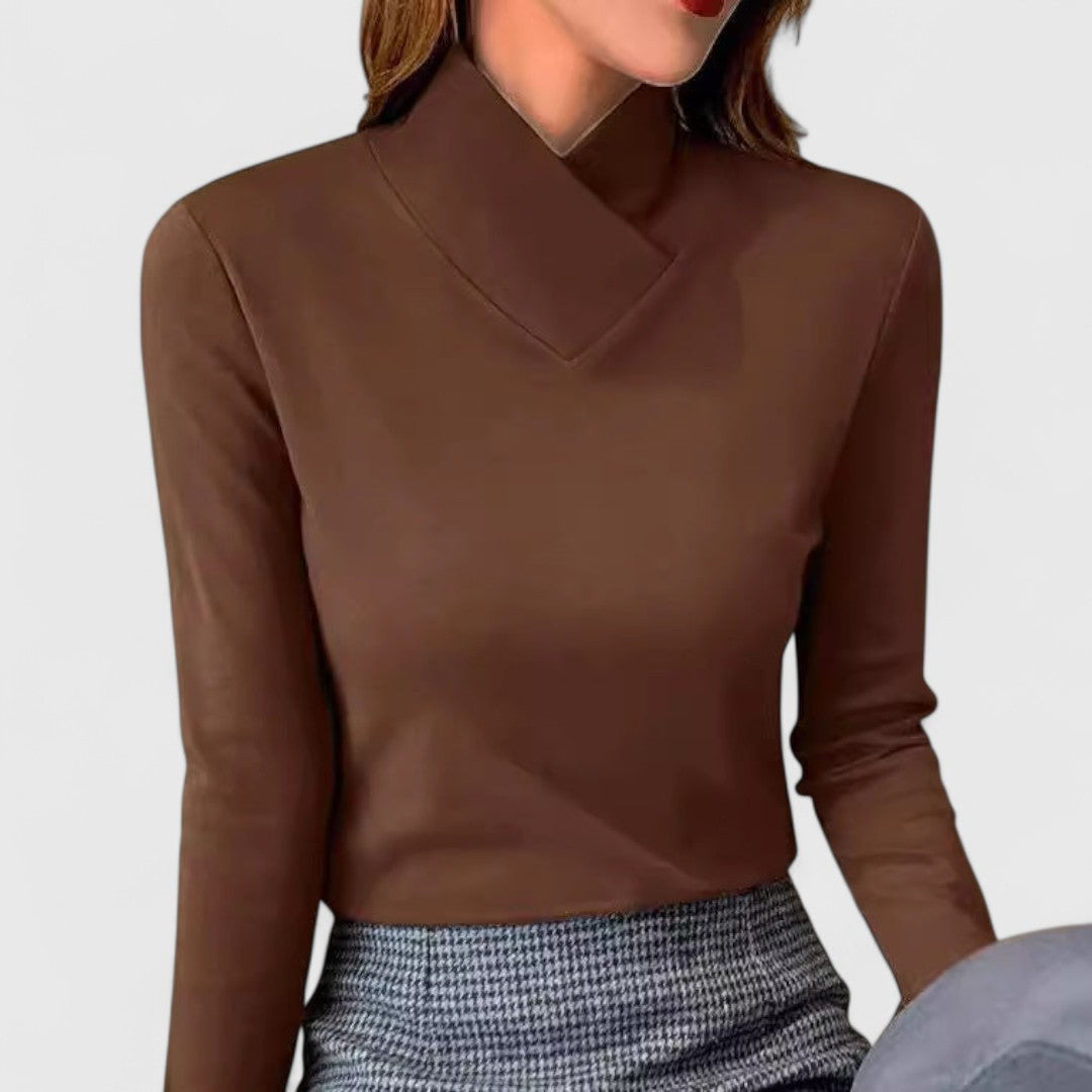 Clair | Pull Élégant Col Montant