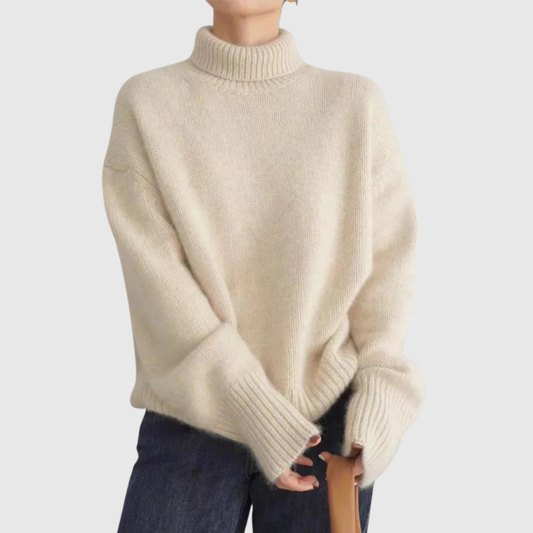 Amaya | Pull Col Roulé en Cachemire Luxueux