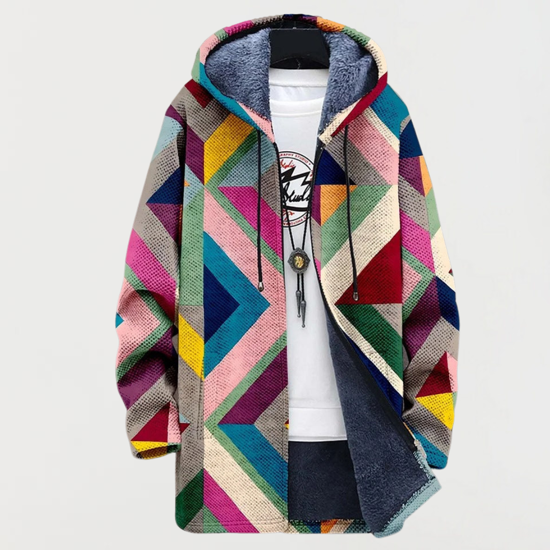 Cécile | Veste avec motif géométrique artistique