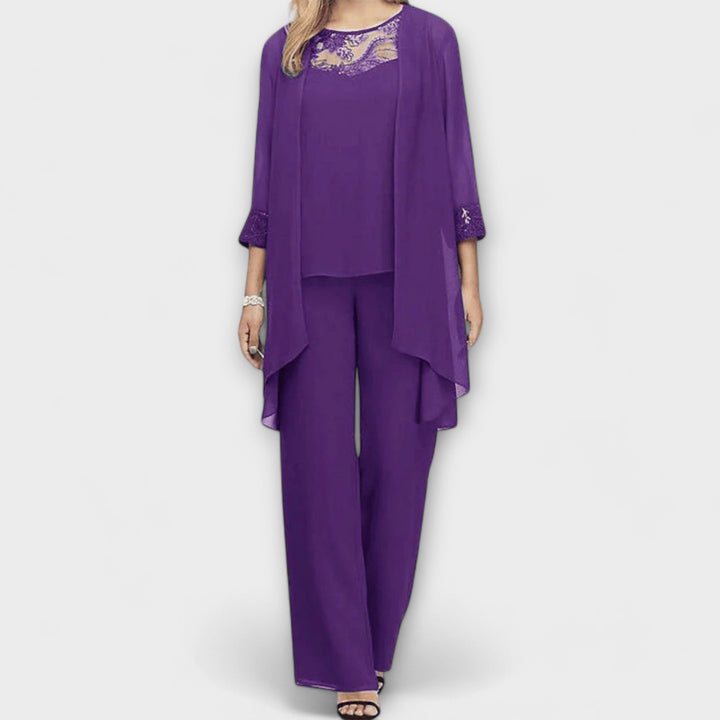 Constance - Ensemble de 3 pièces avec cardigan