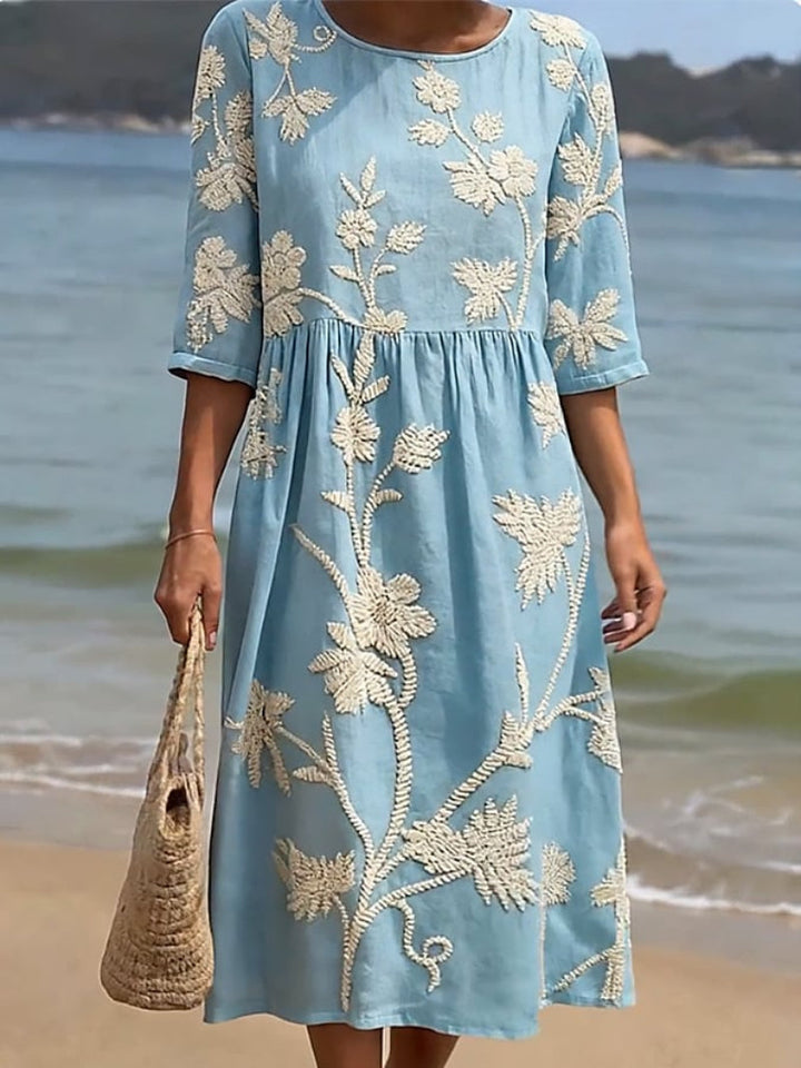 Héloïse - Robe femme décontractée à motifs floraux.