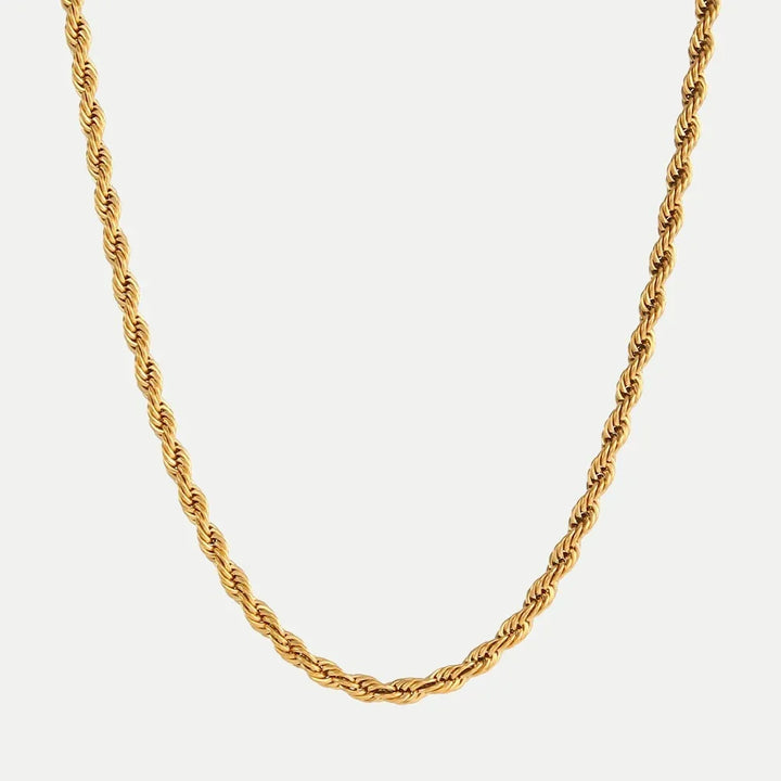 Hélène – Collier doré avec décoration ponctuée