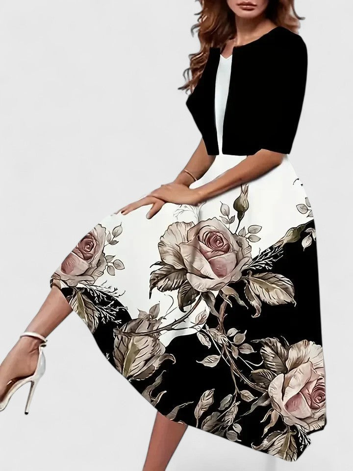 Chantal | Robe Midi Élégante