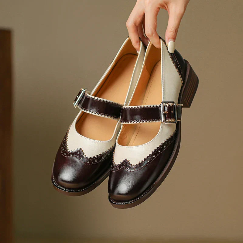 Nadine | Mary Janes en cuir