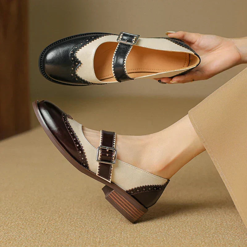 Nadine | Mary Janes en cuir
