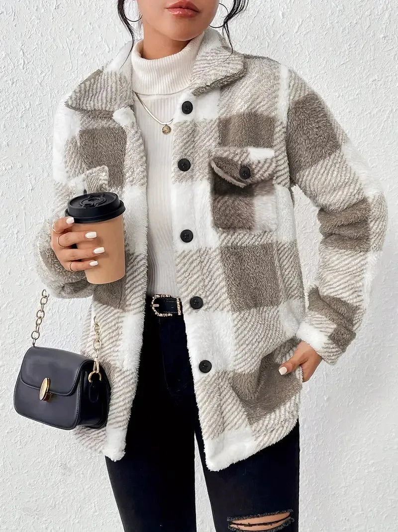 Martin | Veste en Polaire à Carreaux Élégante
