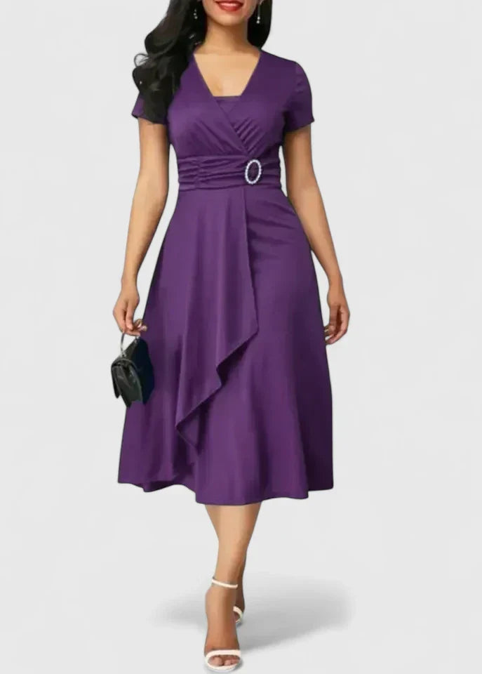 Zhyrelle | Robe Midi Élégante