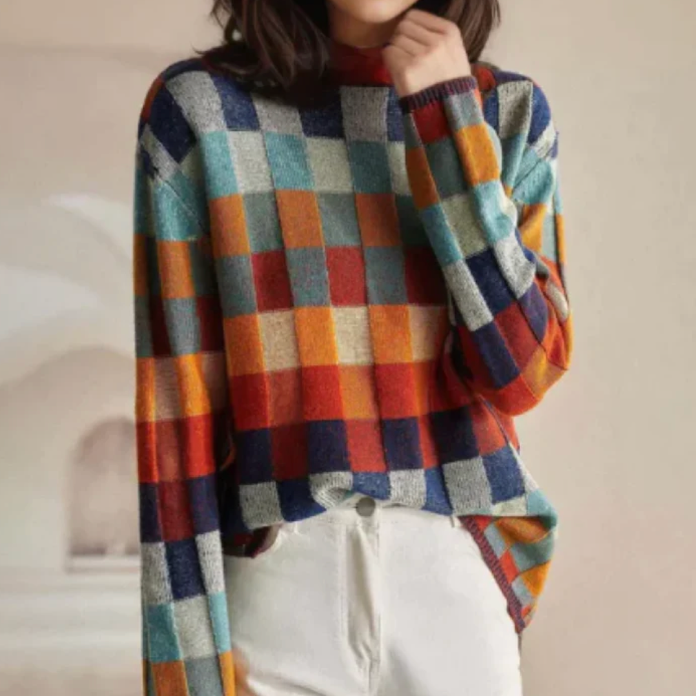 Françoise | Pull rétro confortable