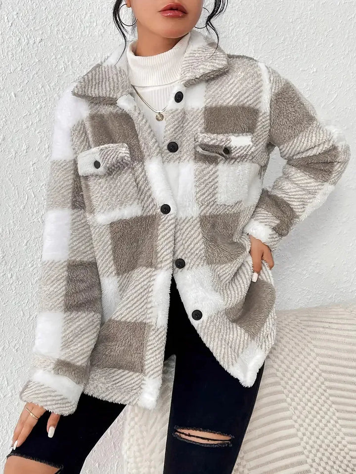 Martin | Veste en Polaire à Carreaux Élégante