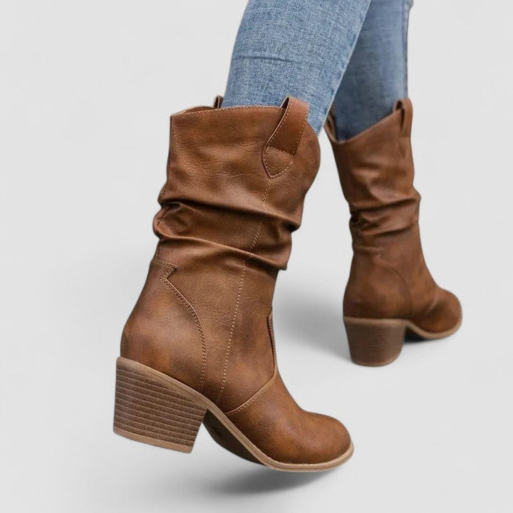Claire | Bottes en cuir orthopédique