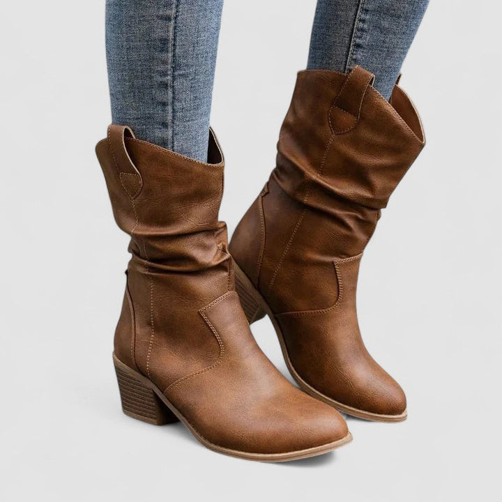 Claire | Bottes en cuir orthopédique