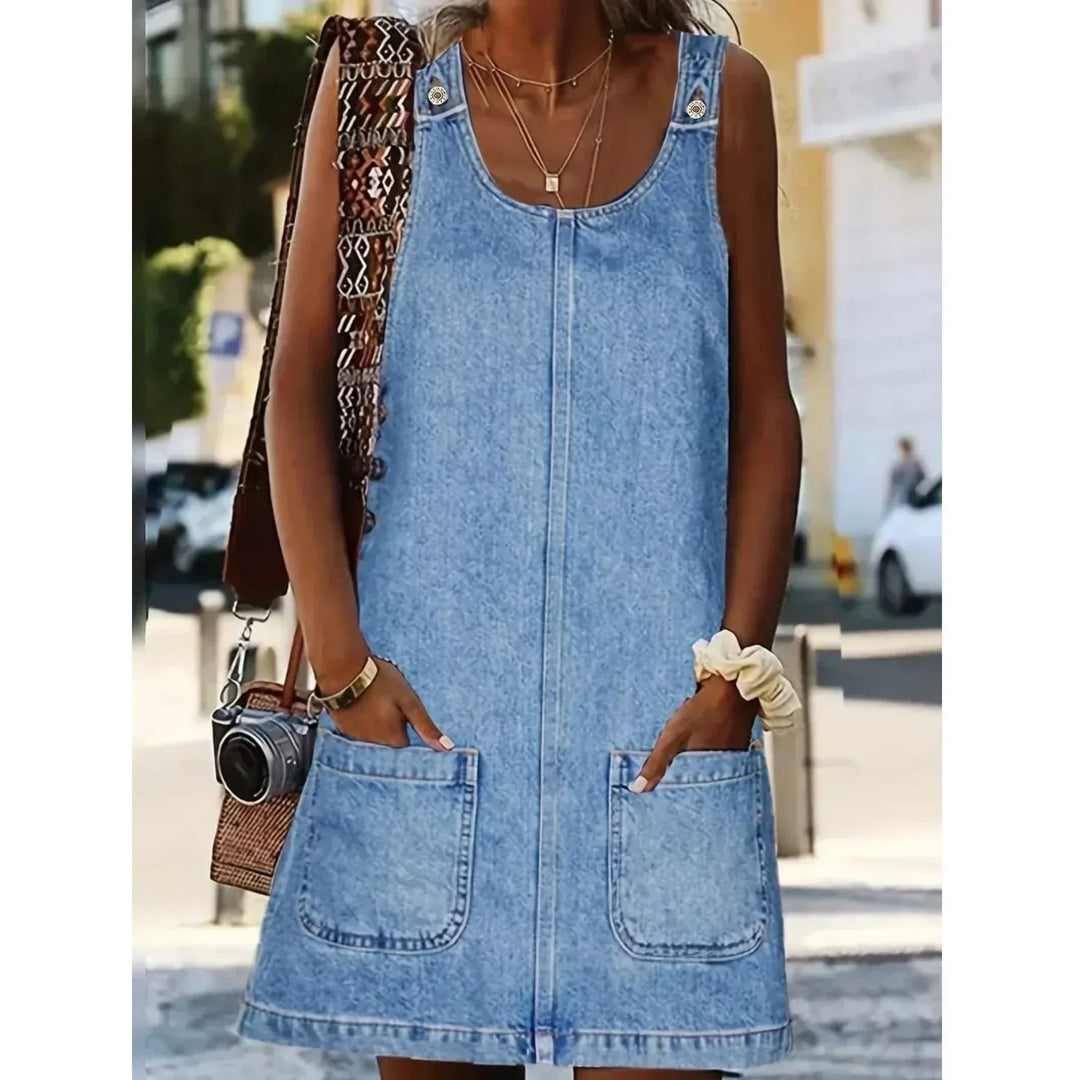 Lucile | Robe décontractée look denim