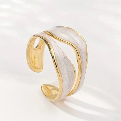Dröm - Bague vintage en or blanc