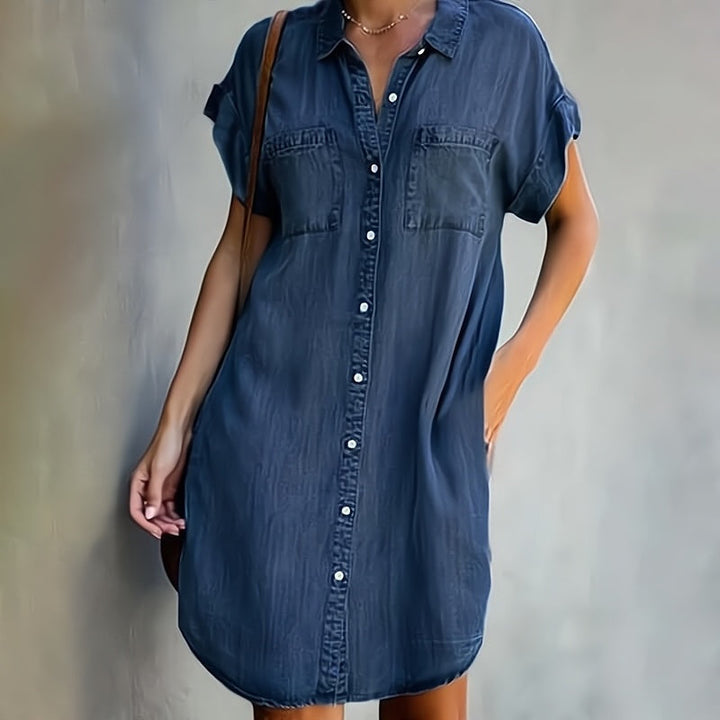 Suzanne | Robe chemise à boutons