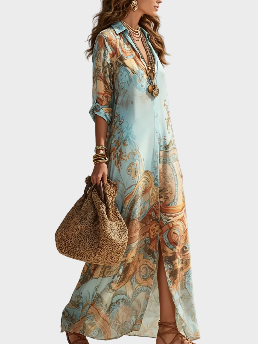 Loisa - Robe Maxikleid Méditerranéenne