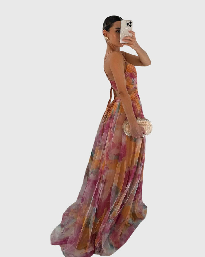 Caroline | Robe Maxi Fleurie
