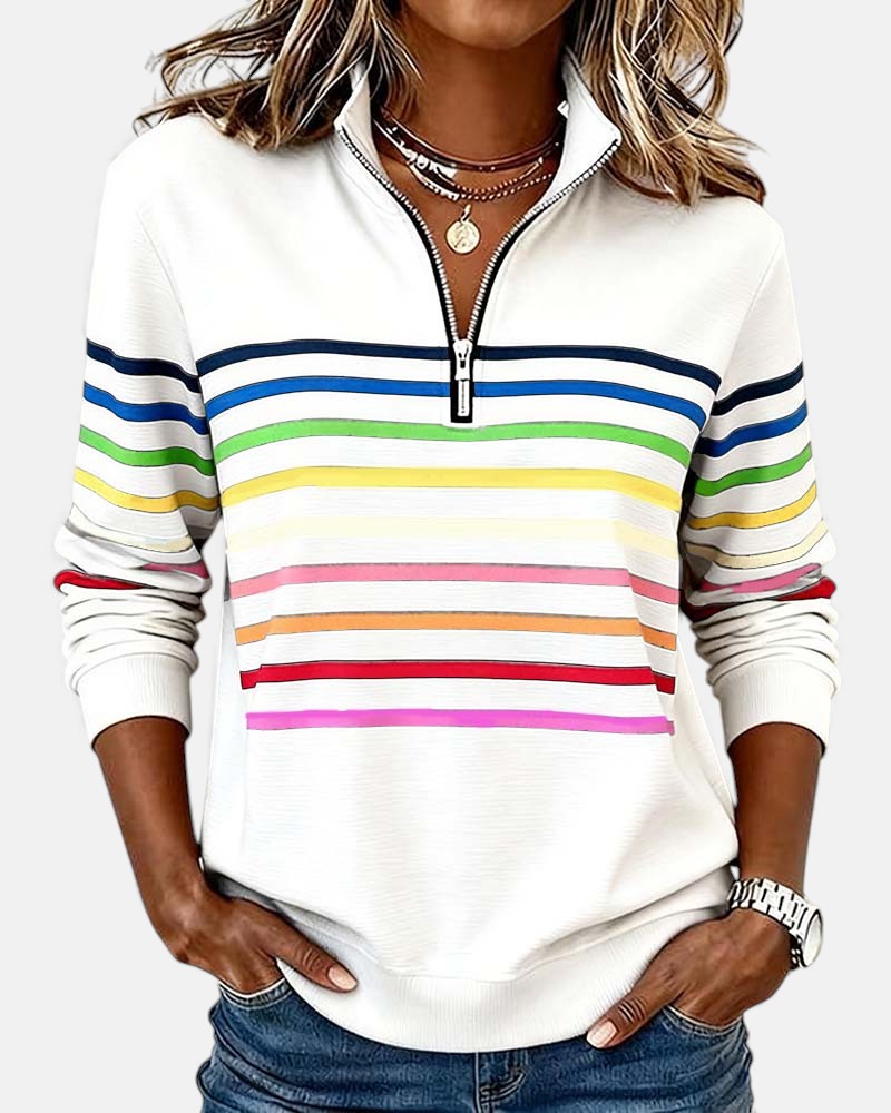 Andrea – Pull à rayures pour femme