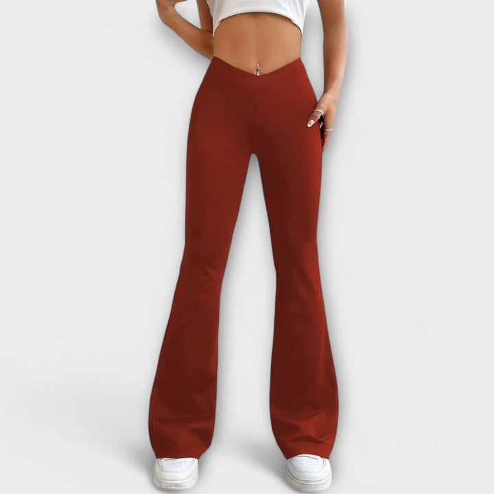 Camille | Pantalon Détendu avec Jambes Évasées