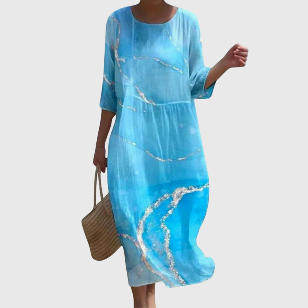 Martine | Robe Maxi Florale Élégante