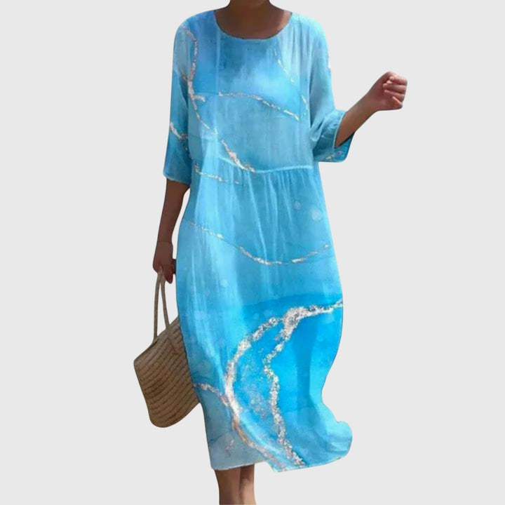 Martine | Robe Maxi Florale Élégante