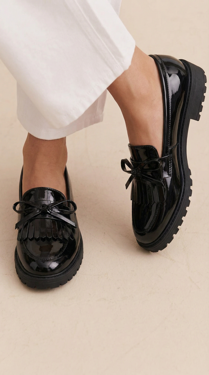 Cailie - Chaussures à nœud à franges