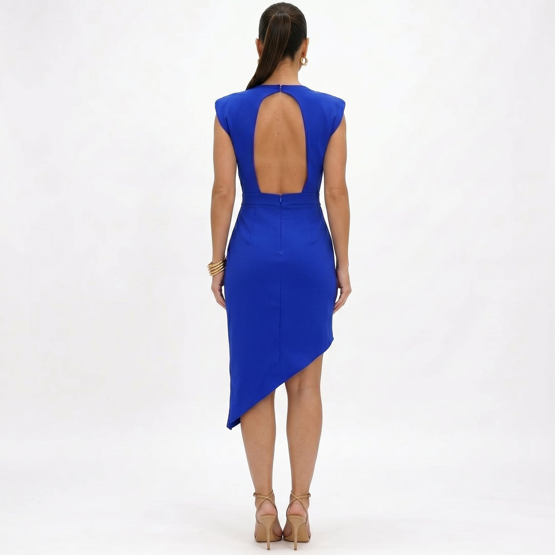 Maja - Robe Asymétrique avec Épaules Structurées