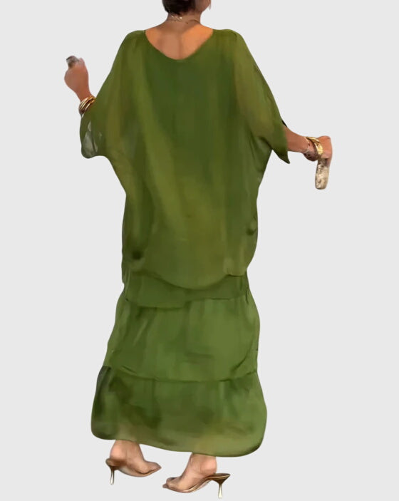 Patricia | Robe Élégante Longue et Fluide
