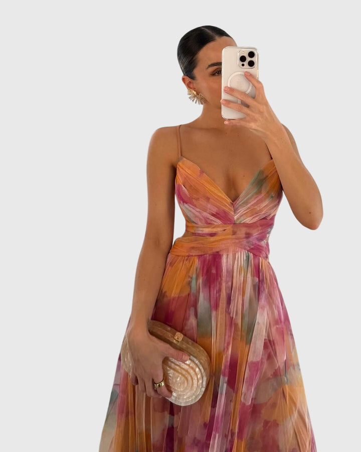 Caroline | Robe Maxi Fleurie