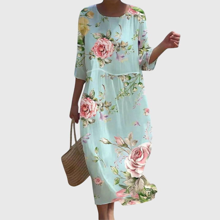 Martine | Robe Maxi Florale Élégante