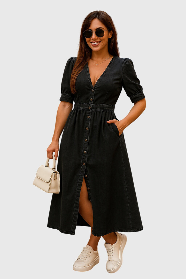 Jacqueline | Robe en Jean Élégante