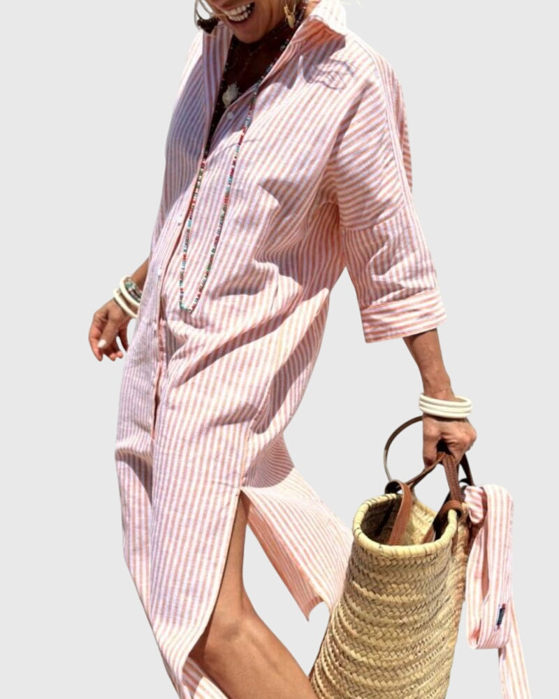 Ellen | Robe Rayée Classique