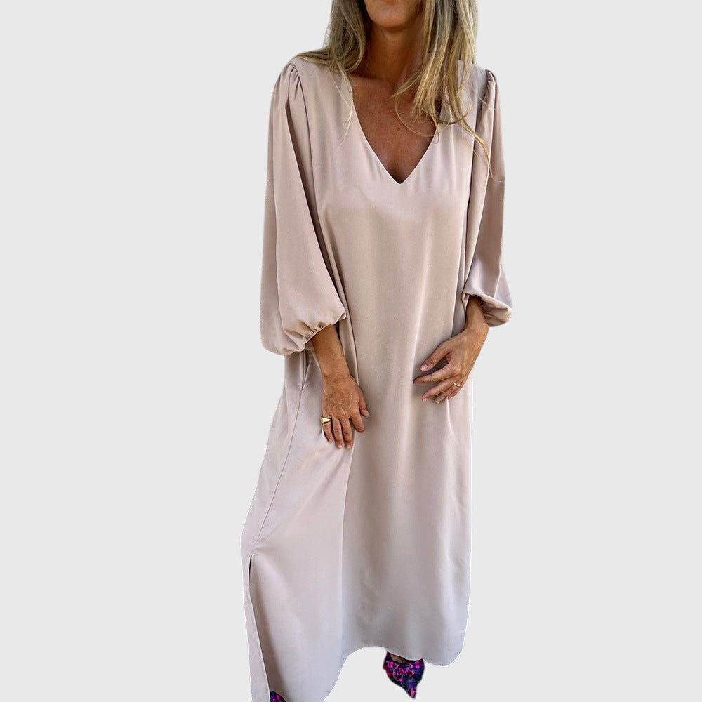 Carol |  Robe Longue Boho avec Poches
