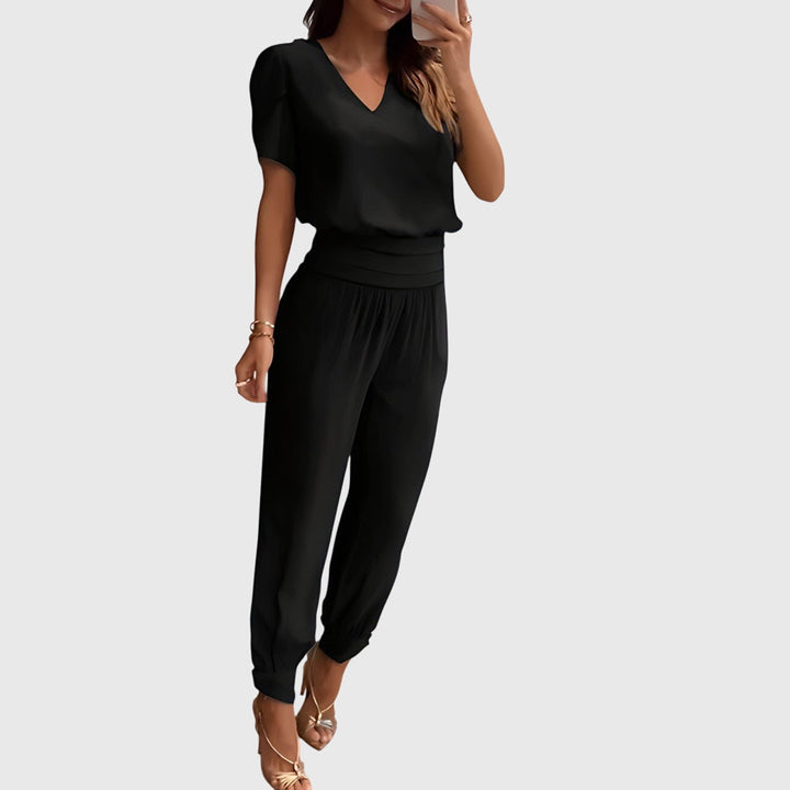 Jennifer | Ensemble Blouse et Pantalon Élégant