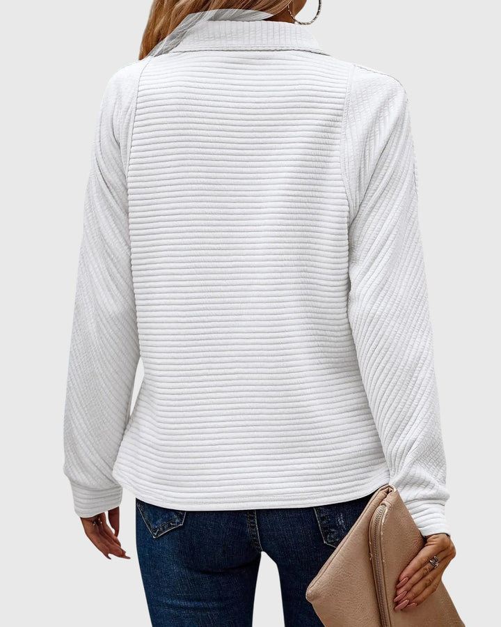 Salomé | Pull élégant à demi zip
