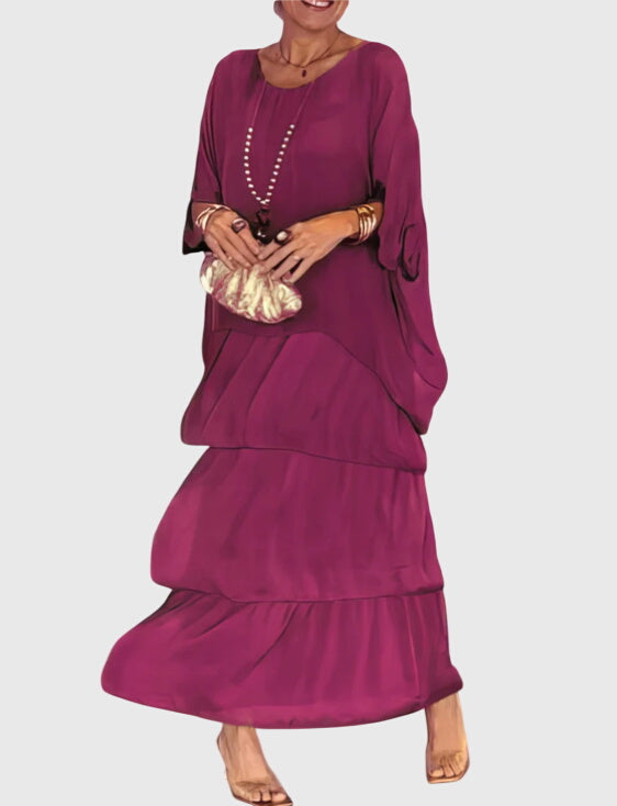 Patricia | Robe Élégante Longue et Fluide