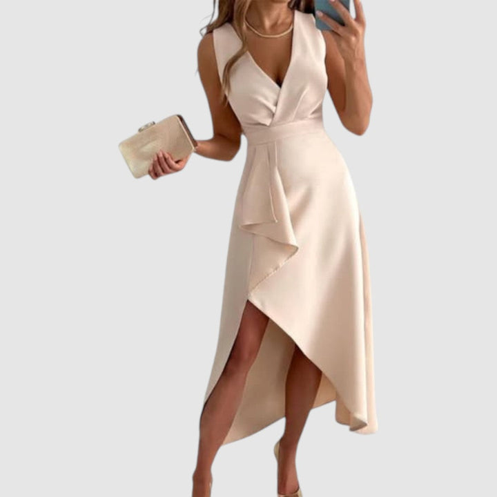 Valerie - Robe portefeuille élégante avec décolleté en V