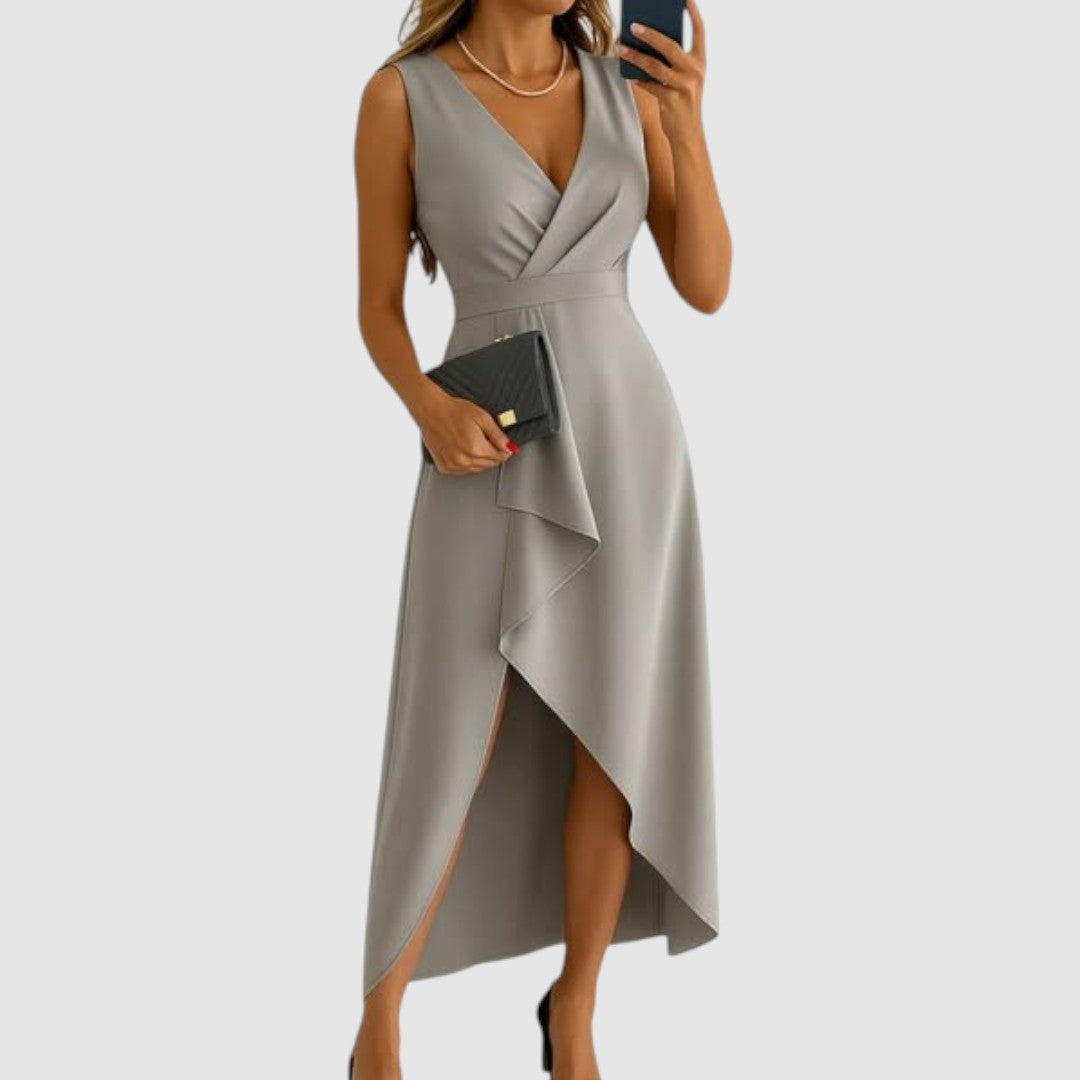Valerie - Robe portefeuille élégante avec décolleté en V