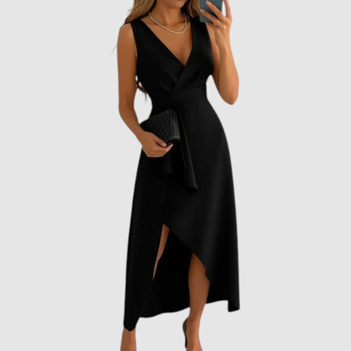 Valerie - Robe portefeuille élégante avec décolleté en V