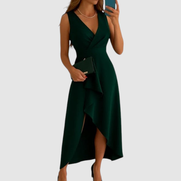 Valerie - Robe portefeuille élégante avec décolleté en V
