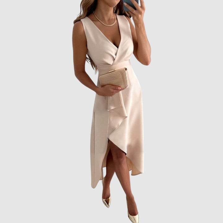 Valerie - Robe portefeuille élégante avec décolleté en V