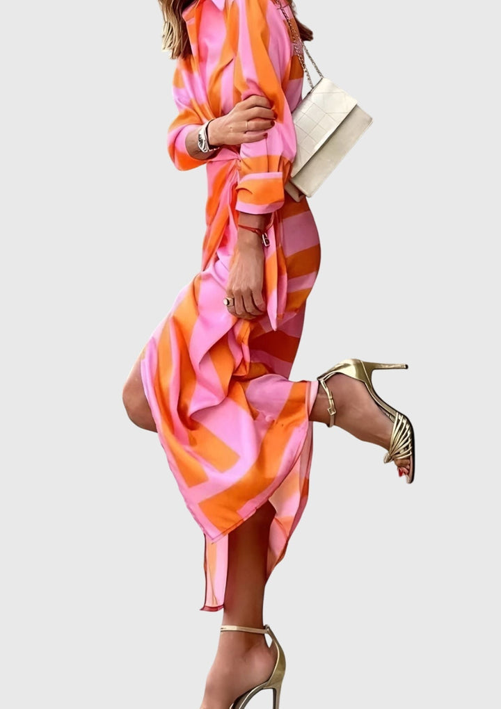 Everly | Robe Wrap Élégante avec Imprimé