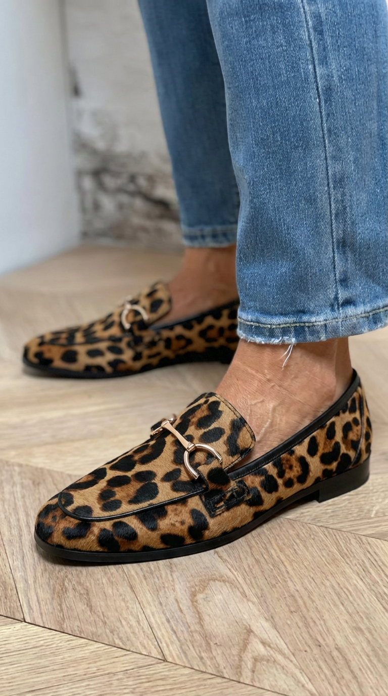 Adrianna - Mocassin Léopard Audacieux