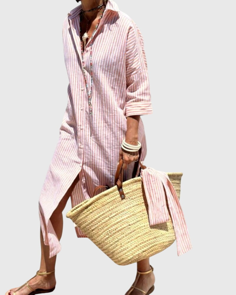 Ellen | Robe Rayée Classique