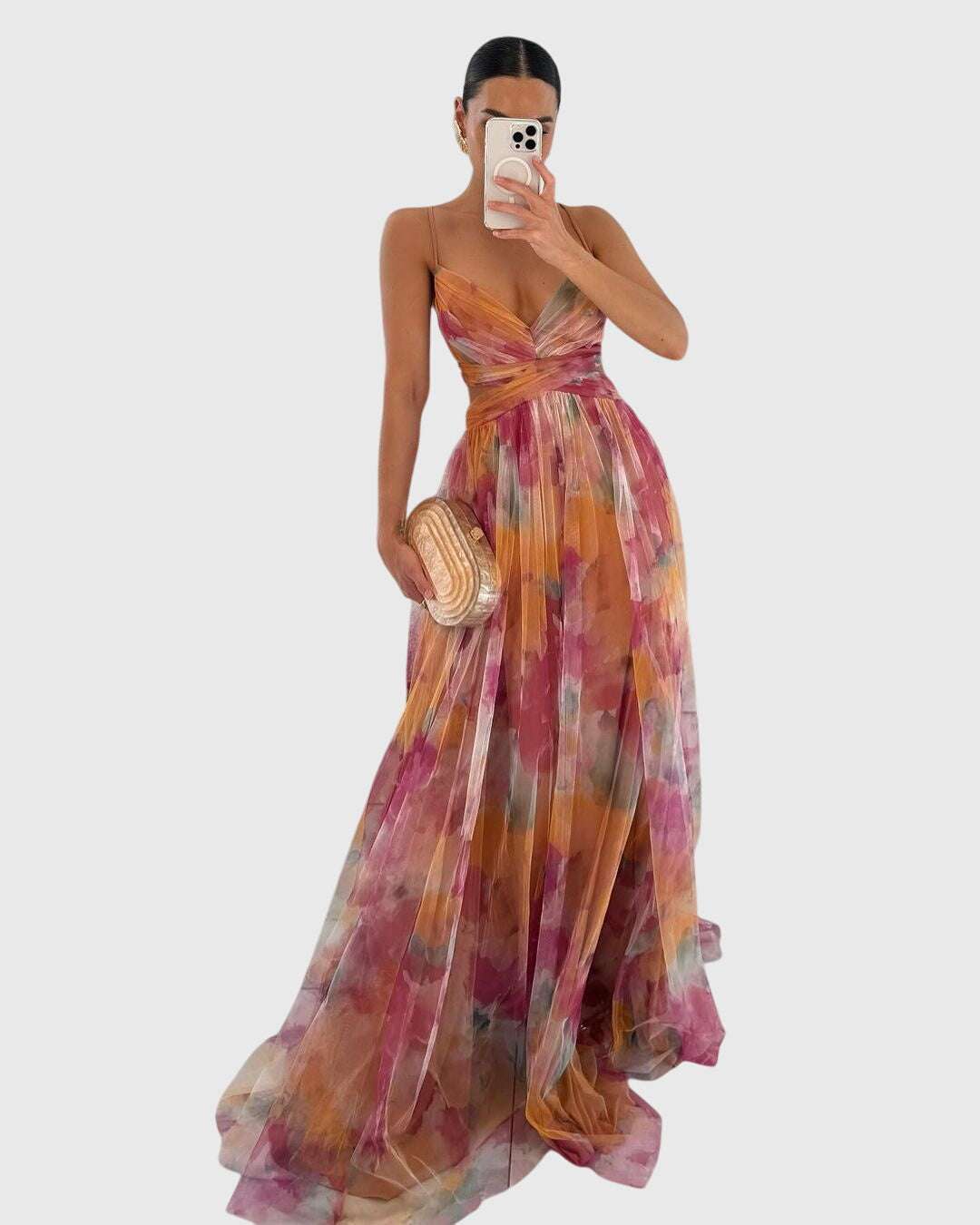 Caroline | Robe Maxi Fleurie