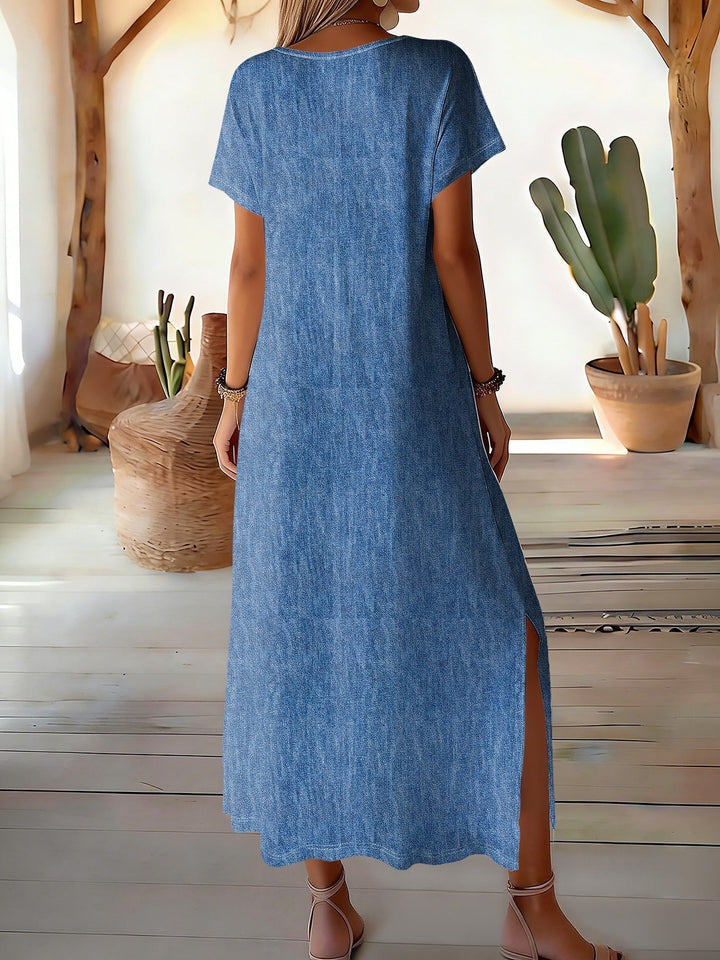 Léontine | Robe en denim rétro