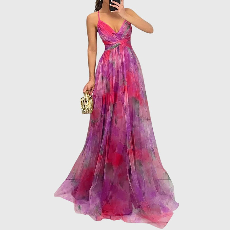 Caroline | Robe Maxi Fleurie